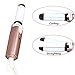 VAV 2 In 1 Mini Travel Hair Straightener And Curler Ceramic Tourmaline Coated Barrel Flat Iron Dual Voltage Rose Gold