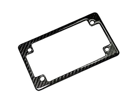 Autotecknic Real Carbon Fiber Motorcycle License Plate Frame Us Only