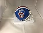 John Elway Signed Autographed Denver Broncos Throwback Mini Helmet Elway Player Hologram