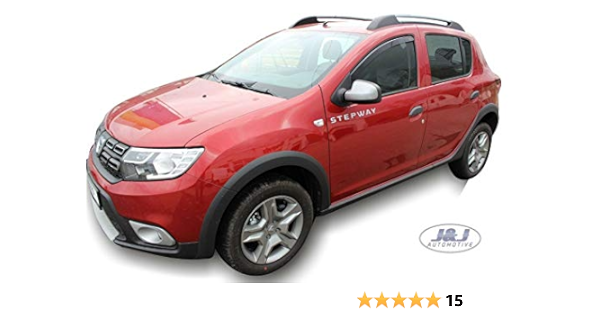 J&J Automotive - Deflectores de viento para Dacia ... - Amazon.es