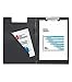 MyLifeUNIT Clipboard Folder with Pocket, Clipboard Padfolio File Folder, Letter Size or A4 Size (Black)