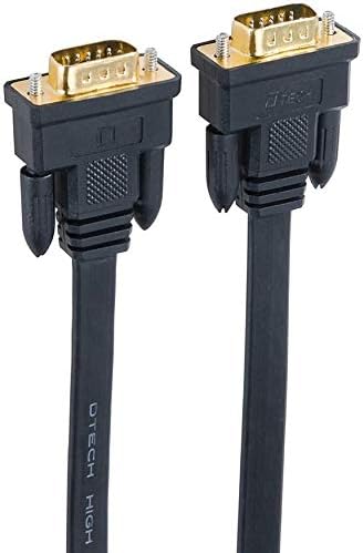 DTech 20m VGA to VGA Cable 15 Pin Male to Male Connect Computer Monitor Full HD 1080p High-resolution, Black - Image 5