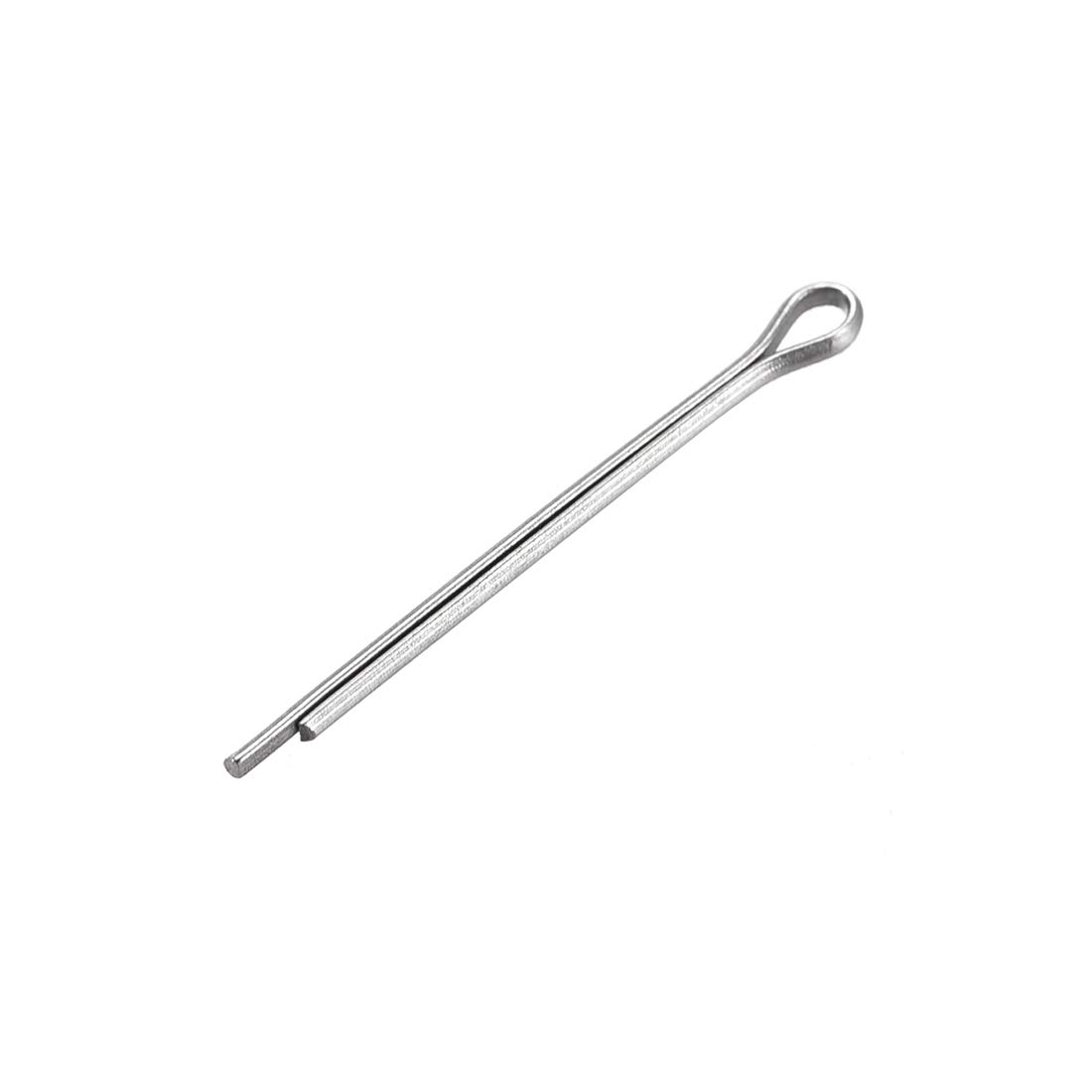 sourcing map Split Cotter Pin - 1mm x 16mm 304 Stainless Steel 2-Prongs Silver Tone Fastener Clip Key 120Pcs