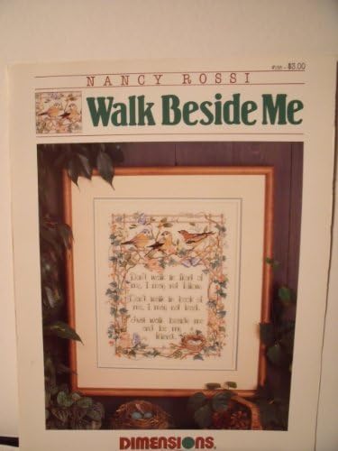 Walk Beside Me - Cross Stitch Sampler Pattern (Dimensions) Pamphlet – 1989
