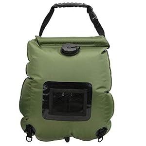 MAGT Camping Douchetas, draagbaar, 20 l, waterzak, werkt op zonne-energie, voor buiten, warm water, camping, Oxford-stof…