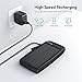 Solar Charger RAVPower 20000mAh Portable Charger Solar Power Bank with Dual 2.4A Outputs, External Battery Pack with Flashlight for Smartphones, Tablets and More(Black)