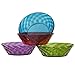 Optix 25-ounce Plastic Cereal/Soup Bowls | set of 8 in 4 Assorted Colors