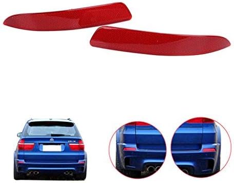 Amazon ベンマロ Benmall 送料無料 Bmw用 リア バンパー リフレクター ブレーキ 反射板 レンズ ライト リフレクターランプ ドレスアップ Bmw X5 X6 E70 E71 リフレクター 車 バイク