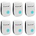 6PCS Koocat Ultrasonic Pest Control for Rodents, Mice, Rats, Insects, Roaches, Spiders, Flies, Ants, Bugs, Fleas - Best Pest Repeller Equipment Repellent [with Night Light]