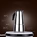 2-Cup Stovetop Espresso Moka Coffee Maker Pot - Best Polished Stainless Steel Coffee Percolator with Permanent Filter and Heat Resistant Handle - Ideal to Brew Coffee in Your Home Kitchen and Office