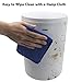 TOPSKY 2 Pack Trash Can, Small Garbage Can Round Wastebasket for Narrow Spaces at Home or Office, 2.3 Gallon (8L) Capacity, Matte Plastic, White