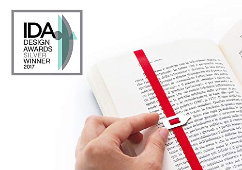 Lastword Bookmarks - Elastic bookmark Perfect for Any Book - book markers for women - bookmarks for men - bookmarks for kids - Don't Lose Your Mark, Design Made in Italy book marks (Red) - Thumbnail 4