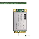 NETELY Dual Band Wireless N 600Mbps (2.4GHz 300Mbps or 5GHz 300Mbps) 2X2 MIMO 2-Stream Mini PCI-Express (PCIE) Wi-Fi Adapter- Wi-Fi Card for Laptop PCs and Industrial Device- Qualcomm Atheros AR9280