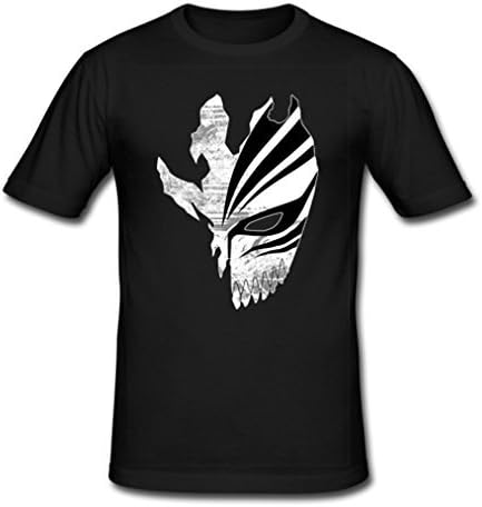 HJGBEDS Mens Japan Anime Bleach Death Mask Classic T-shirt XXL Black