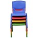 Costzon Kids Chairs, Stackable Plastic Learn and Play Chair for School Home Play Room, Colorful Chairs for Toddlers, Boys, Girls (Multicolor, 8 Chairs)