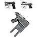 OneTigris MOLLE Holster - Right Handed Nylon Holster for Most Compact Medium Full Size (Gray)