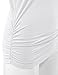 Made By Johnny MBJ WT822 Womens 3/4 Sleeve with Drape Top XXXL White
