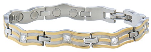 Sabona Lady Serpentine Gold Magnetic Bracelet, Large