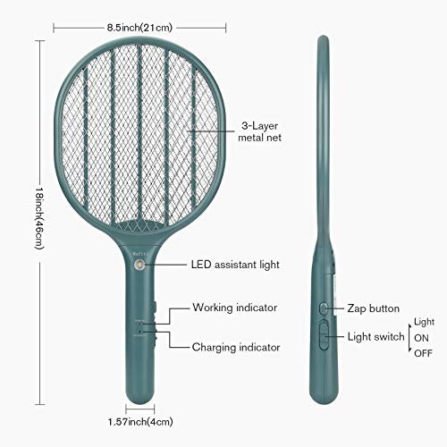 mafiti Bug Zapper Electric Fly Swatter Mosquito Killer Racket