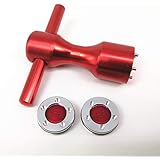 ROYMADE 1Set Putter Weight Wrench Aluminium Alloy Golf Screw Wrench 5g/10g/15g/20g/25g/30g/35g/40g Putter Weight for Scotty Cameron Golf Putter Spanner (Red 5g,A Set)