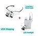 Zinnor 3.5x420mm Dental Surgical Medical Binocular Loupes Optical Glass Loupe + LED Head Light Lamp - USA Shipping (Silver)