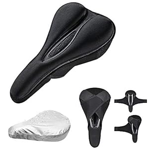 auvstar Gel-fietszadelhoes, hol en ademend, premium fietszadelkussen, geschikt voor mountainbike-stoelen, dik fietszadel…