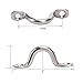 Amarine Made Stainless Steel Bimini Boat Top PAD Eye, Eye Straps, Tie Down, Kayak Deck Loops, Tie Down Anchor Point, footman's Loop for Kayak Canoe Rigging (6-Pack)