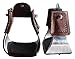 Horse Saddle SS Aluminium Western Stirrups Pair 4-1/2″ Wide 3″ Neck 51133BRthumb 3