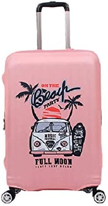 Rainproof Elastic Luggage Protective Cover Suitcase Protector Carry-on and Checked-in Size (Medium, Beach)