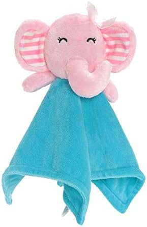 Wingingkids Baby Toys Security Blanket Toy for Babies Soft Blanekts Pink Elephant