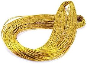 Peino Approx100M Creative Metallic Thread String Silk/Handmade DIY Candy Box Tag Strin(Golden)