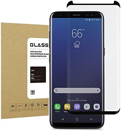 Galaxy S8 Plus Tempered Glass Screen Protector,Onexix 9H Hardness[HD Clear] [Bubble Free] Anti-scratches Easy Installation Premium Screen Protector for Samsung Galaxy S8 Plus Black