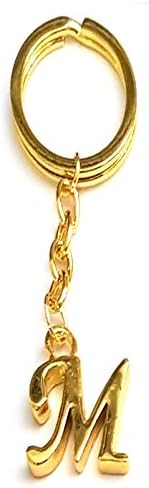 Gold Letter Keyring - Initial - M