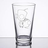 Invader Zim - Gir Costume - Etched Pint Glass