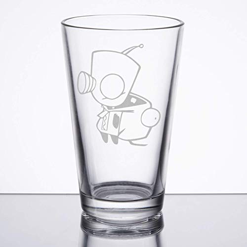 Invader Zim - Gir Costume - Etched Pint Glass