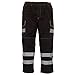 Yoko Mens Hi Vis Polycotton Cargo Trousers with Knee Pad Pockets