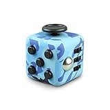 RaFe Fidget Cube - Top Quality Hand Toy - For Relieving Stress, Anxiety & Boredom - Great for Kids & Adults (Camo Blue)