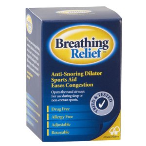 BREATHING RELIEF NASAL DILATOR SET. REUSABLE ANTI SNORING CLIPS. 1 SMALL PLUS 1 MEDIUM DILATOR