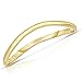10k Fine Gold Thin Comfort Fit Curved Wave Thumb Ring (1.5mm)