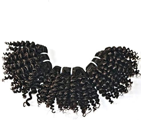 YanT HAIR 8A Grade Peruvian Virgin Hair Spring Curl Human Hair Weave Bundles Natural Color 6 pieces 6 inches(About 35 grams each bundle)