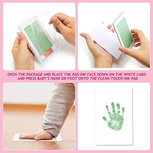 Clean Touch Ink Pad Newborn Baby Handprint and Footprint Pet Paw Print