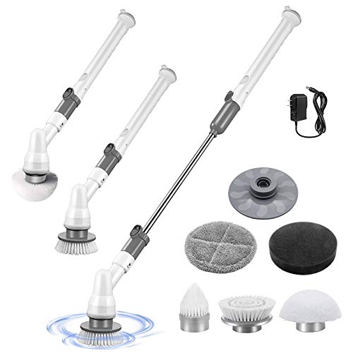 Masthome Electric Spin Scrubber, 6 Replaceable Brush Heads, 360 Power