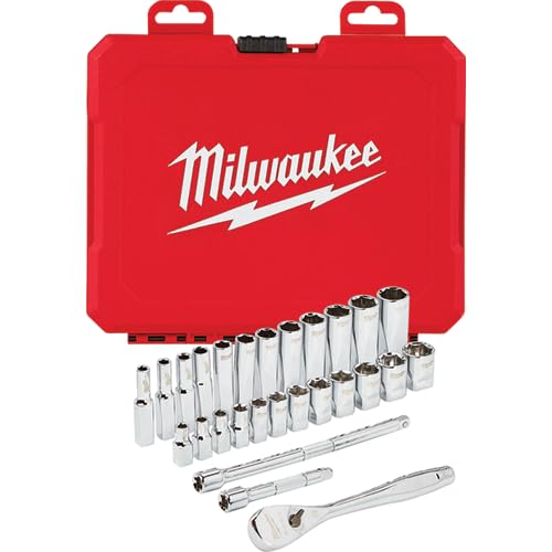 Milwaukee 48-22-9504 1/4 in. Drive 28pc Ratchet & Socket Set (Metric)