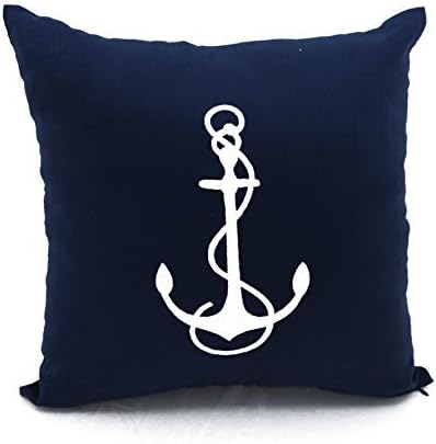 Amazon Com Kainkain Anchor Pillow Cover Nautical Sailing Decor