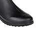 Litfun Womens Black Mid Calf Rain Boots Outdoor Work Waterproof Garden Booties Wide Calf Rain Shoes