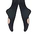 MANZI 1-3 Pairs Women's Girls' Basic Convertible Transition Ballet Dance Tights 40 Denier(Black,XL)