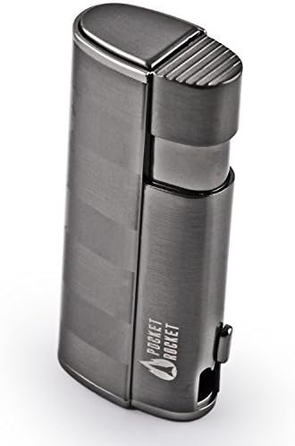 Pocket Rocket Triple Flame Jet Cigarette Lighter with Cigar Punch by Pocket Rocket