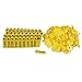 BQLZR Goat Sheep Pig 1-100 Number Plastic Livestock Ear Tag with Yellow Color Pack of 100