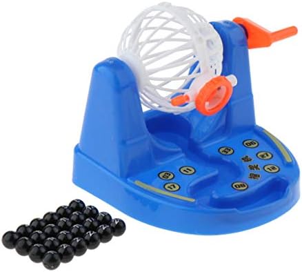 Amazon ビンゴマシン 宝くじゲーム機 デスクトップゲーム 子供 贈り物 全3色 青 ビンゴ くじ おもちゃ