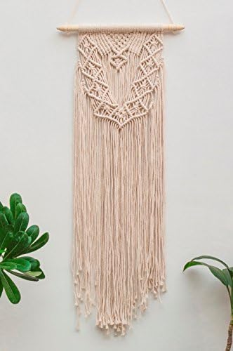 Craftura Macrame Wall Hanging - Handmade Macrame Art - Woven Wall Tapestry - Boho Wall Decor- Textile Wall hangings – 30”L X 12”W